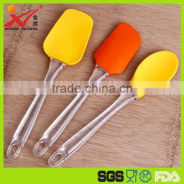 Factory price colorful silicone material silicone spatula spoon set