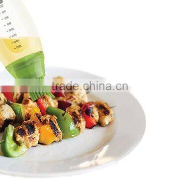 16157 2 Packs Heat Resistant Silicone Squeeze Bottles Kit Basting Brush Cooking Oil Brushing photo-5