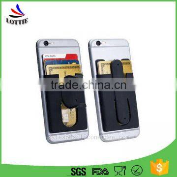 High Quality Custom Logo Promotional Silicon Card Holder for Phone photo-4