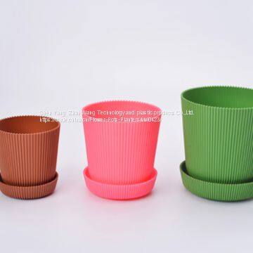 Пластиковые цветочные горшки / садовые контейнеры в форме круглой цветочной композиции размером 6 photo-4