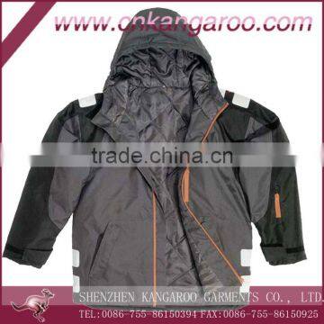 Boy's 80% polyester 20% nylon Jacket with hood