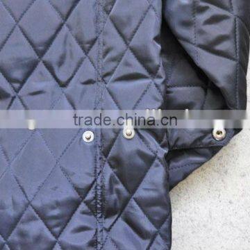 European Style Diamond Stitching Cotton Padding Quilted Bomber Jacket photo-3