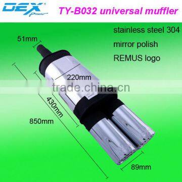 car part tuning universal stainless steel REMUS muffler tip