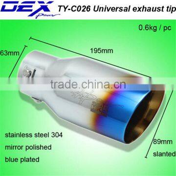 high quality auto part stainless steel 304 universal exhaust tip