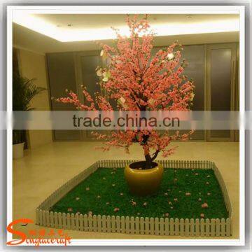 Wholasle Mini Artificial Cherry Blossom Tree Plastic Artificial Cherry Blossom Tree photo-4
