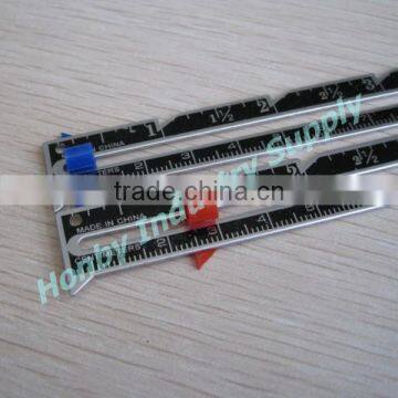 Accurate Measurment 6" Aluminum Knitting Seam Sewing Gauge photo-2