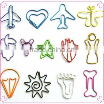 Round Transparent PP Box With Assorted OEM Shapes Metal Paper Clips