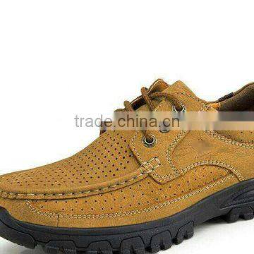 fashion stylish brand name outdoor shoes for male, men leather shoes casual high quality