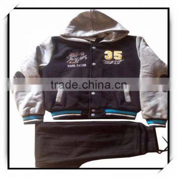 custom 2015 varisty sportswear winter clothes set