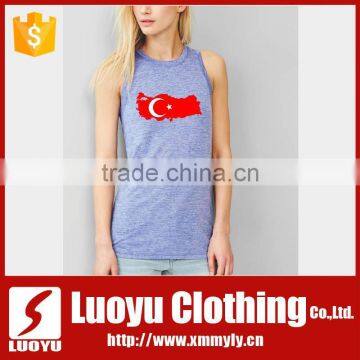 Ladies scop neck fitted tank top for women