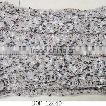 Fashion 100%acrylic winter fantasy acrylic knitted neck scarf