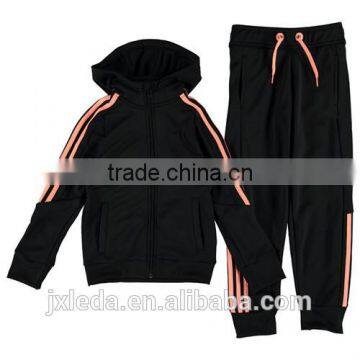 100% polyester tracksuit , junior girls sportswear wholesale