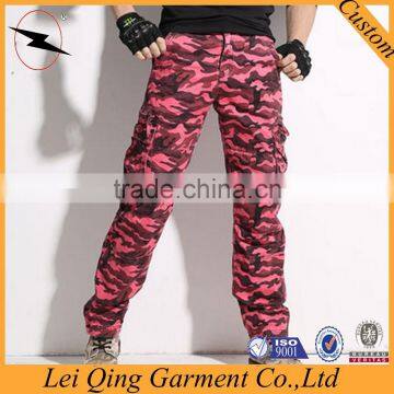 Mens High Quality Red Wholesale Camouflage Pants photo-2