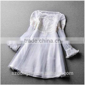 White Sexy Korea Skirt Girl Dress Patterns Formal Dress With White Custom Garment photo-2
