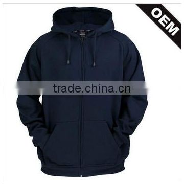 Navy Blue Wholesale Custom Plain Hoodies Men