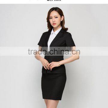 Hotel Lobby Manager Uniform Woman Short Sleeve Hotel's Skirt Suits photo-4