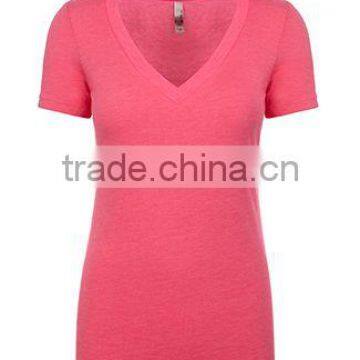 Next Level Apparel Ladies' Tri-Blend Deep V Tee - Made of Pre-shrunk 50% Polyester, 25% Cotton, 25% Rayon. Comes With Your Logo photo-6