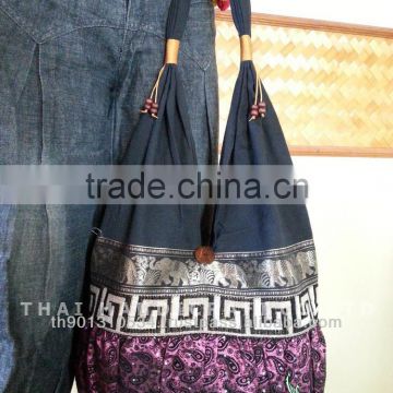 New Thai Silk Embroidered Handbag Tote Bag