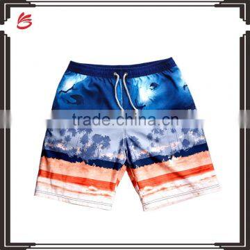 custom print board sublimation shorts polyester shorts spandex stretch