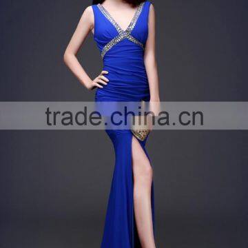New Fashion Party Dress Long Slim Shoulders Sexy Long Gowns Dress for Hot Ladies photo-6