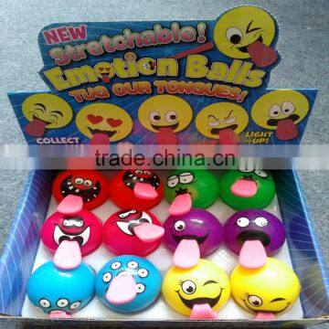 Flashing Tongue Out Rubber Bounce Ball Monster Inflatable Ball photo-2