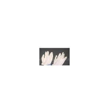 Powder free, natural white, smooth beaded cuff, large / small synthetic latex gloves