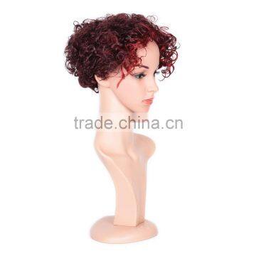 Large Stocks! Short Hair Wig, Synthetic Hair Wigs, Short Dark Brown Cosplay Hair Wig photo-2