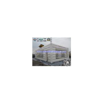 0.45mm PVC  Promotional Inflatable Camping Tent  Clear Window With Structure