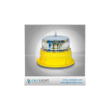 red color, steady burning, Low Intensity Obstruction Light / Solar LED obstruction light for 45m towers, building
