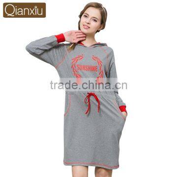 Hot Sale Qianxiu Waist String Sport Women Girl Hoodies