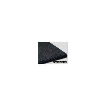 Carbon nonwoven felt for air and water purification