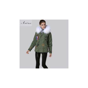 Wholesale Good Quality Army Green Cotton Shell Winter Jacket for Women photo-2