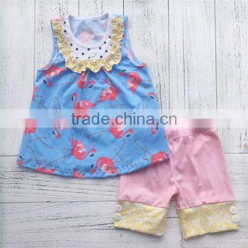 New arrival special design bright children outfits suit girls