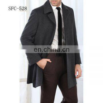 100% Men's Cashmere long coat factory wholesale from China alibaba