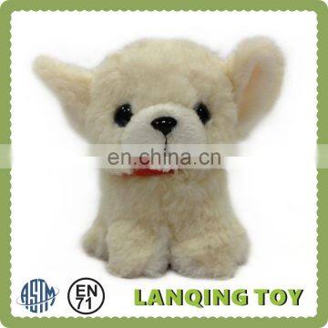 Small Cute Soft White Lifelike Puppy Dog Plush Toy Manufacturer