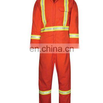 Custom Used Men Fire Retardant Aramid Oil Field Coverall With Reflective Tape photo-4