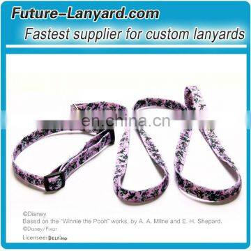 Heat transfer printed logo detachable pet leash and collar