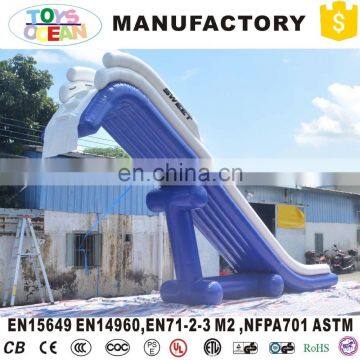 2017 Hot sale inflatable water yacht slide wahoo inflatable slide game play on water big water inflatable slide