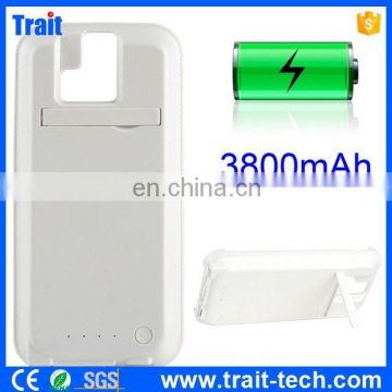 3800mah Flip Stand Charger External Battery Case for HTC One M8