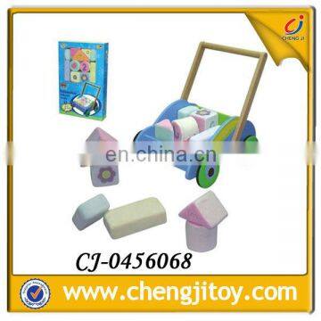Happy toys colourful wooden baby barrow