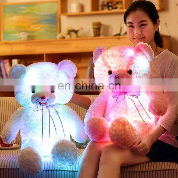 2017 Cheap Factory Diect Wholesale Led Plush Teddy Bears, Fashion Colorful Led Light UpTedddy Bear Toy