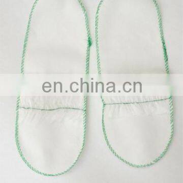 Disposable Polypropylene Slippers wth Elastic Lace Part Top