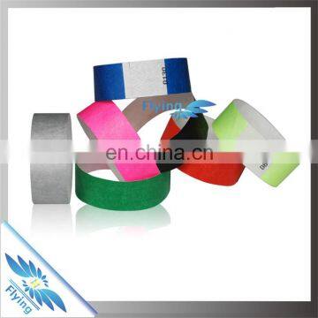 Tyvek paper wristbands product type and paper, tyvek material party bracelets