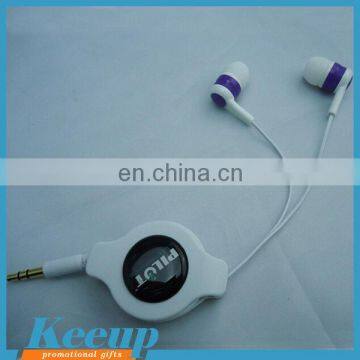 Best Selling Products 2017 Practical Retractable Mobile Earphone Wholesale