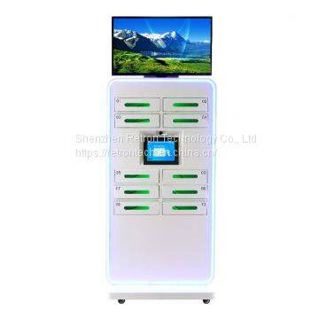 Smart design customized free standing touch screen Coin operated Mobile charging station