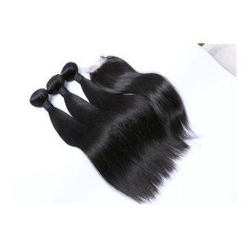  8A 9A 10A  Synthetic Hair Natural Straight Extensions Double Wefts 