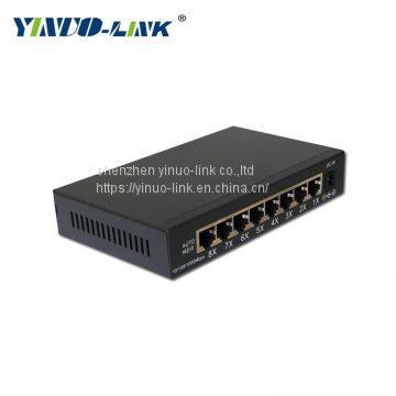 yinuolink best cheap price high performance ethernet 1000m switch with metal housing