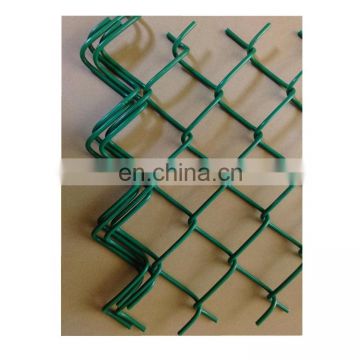 PVC Coated Dark Green Chain link Fence 50x50 mm Diamond Mesh