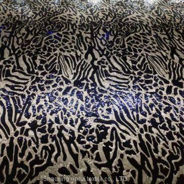 african organza reversible sequin with and bead lace fabric design
