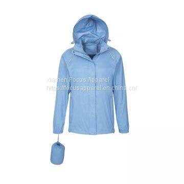 Best Quality women portable lightweight running hiking waterproof rain jacket